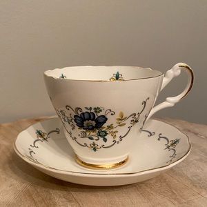 Blue Elegance, Beautiful Teacup and Saucer